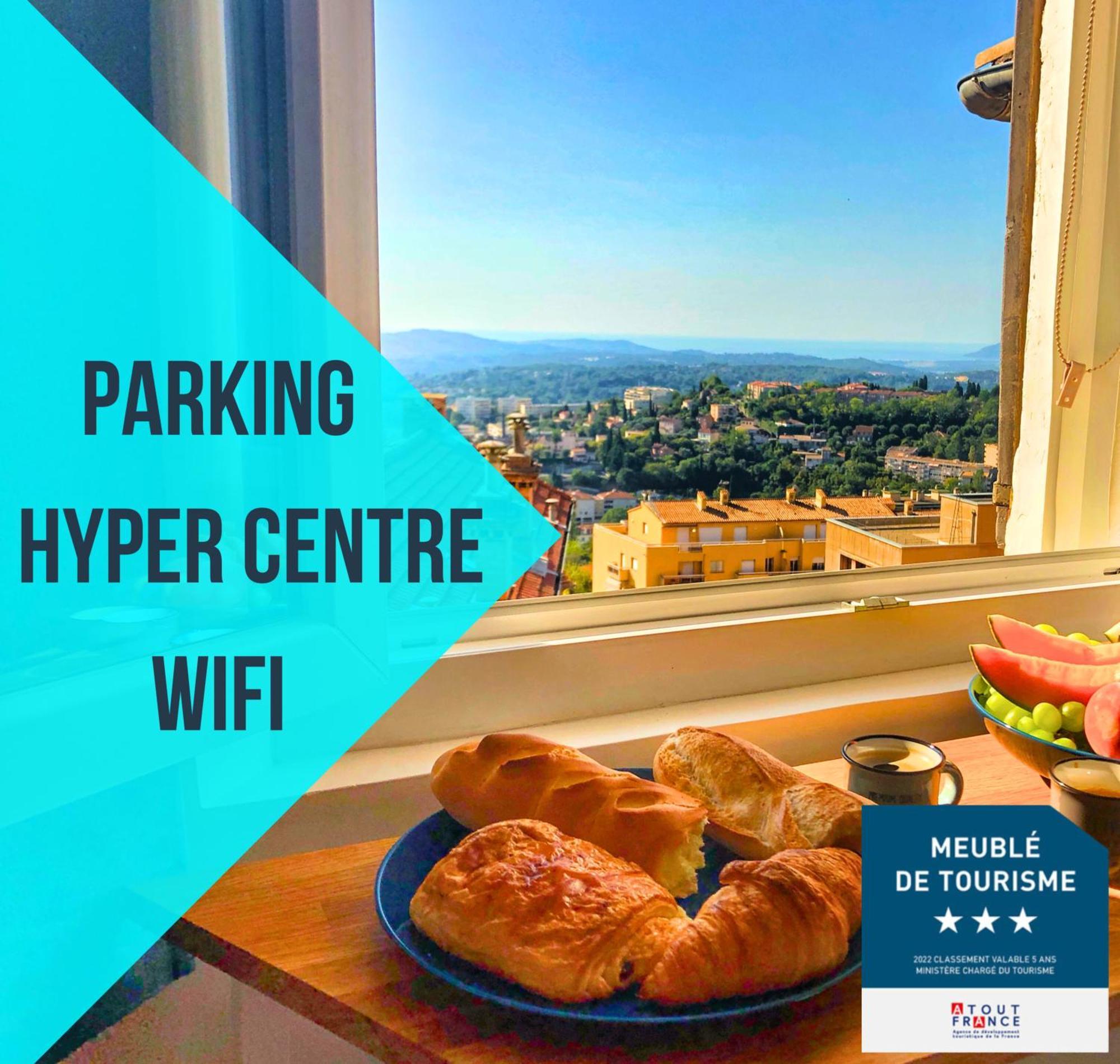 Parking Prive - Vue Mer - Wifi - Centre Historique Grasse Dış mekan fotoğraf